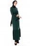 Soraya - Dark Green Abaya - Miss Cazibe