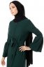 Soraya - Dark Green Abaya - Miss Cazibe