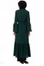 Soraya - Dark Green Abaya - Miss Cazibe