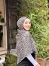 Suha - Khaki Leopard Patterned Cotton Hijab