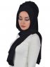 Tamara - Black Practical Cotton Hijab