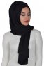 Tamara - Black Practical Cotton Hijab