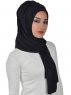 Tamara - Black Practical Cotton Hijab