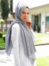 Tharaa - Grey Patterned Hijab - Sal Evi