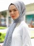 Tharaa - Grey Patterned Hijab - Sal Evi