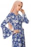 Turna - Blue Floral Dress