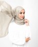 Turtledove Beige Bomull Voile Hijab 5TA86b