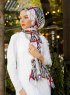 Amapola - Bordeaux Patterned Hijab - Sal Evi