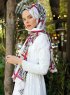 Amapola - Bordeaux Patterned Hijab - Sal Evi