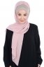 Vera - Taupe & Dusty Pink Practical Chiffon Hijab