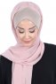 Vera - Taupe & Dusty Pink Practical Chiffon Hijab