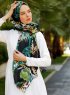 Yamileth - Green Patterned Hijab - Sal Evi