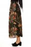 Yamina - Floral Khaki Skirt - Burun