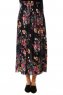 Yamina - Floral Navy Blue Skirt - Burun