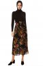 Yamina - Floral Black Skirt - Burun