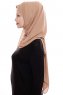 Yara - Camel Practical One Piece Crepe Hijab