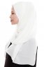 Yara - Creme Practical One Piece Crepe Hijab
