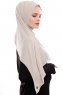 Yara - Light Taupe Practical One Piece Crepe Hijab