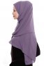 Yara - Plum Practical One Piece Crepe Hijab