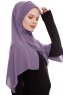 Yara - Plum Practical One Piece Crepe Hijab