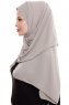 Yara - Sand Practical One Piece Crepe Hijab
