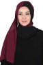 Ylva - Plum & Black Practical Chiffon Hijab