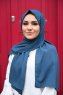 Zahra - Petrol Green Crepe Hijab - Mirach