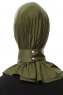 Zeliha - Khaki Practical Viskos Hijab