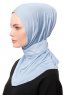 Zeliha - Light Blue Practical Viskos Hijab