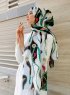 Zerline - Green Patterned Hijab - Sal Evi