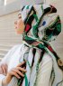 Zerline - Green Patterned Hijab - Sal Evi