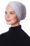 Zeynep - Light Grey Parizien Underscarf - Ecardin