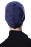 Zeynep - Navy Blue Parizien Underscarf - Ecardin