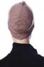 Zeynep - Dark Taupe Parizien Underscarf - Ecardin