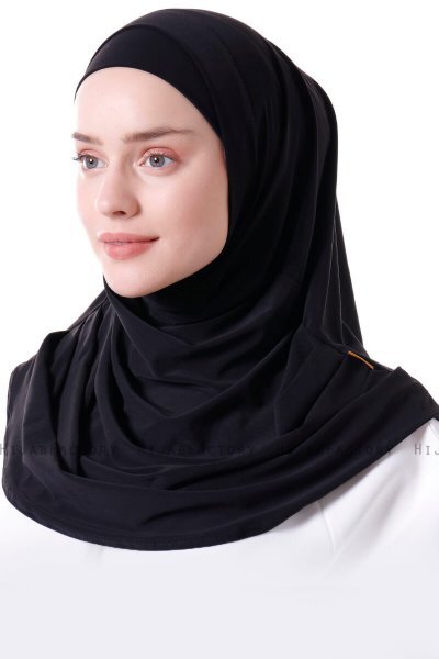 Esma - Black Amira Hijab - Firdevs