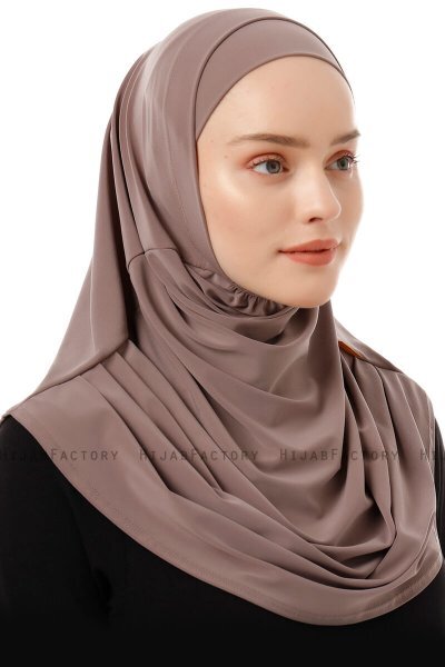 Esma - Light Taupe Amira Hijab - Firdevs