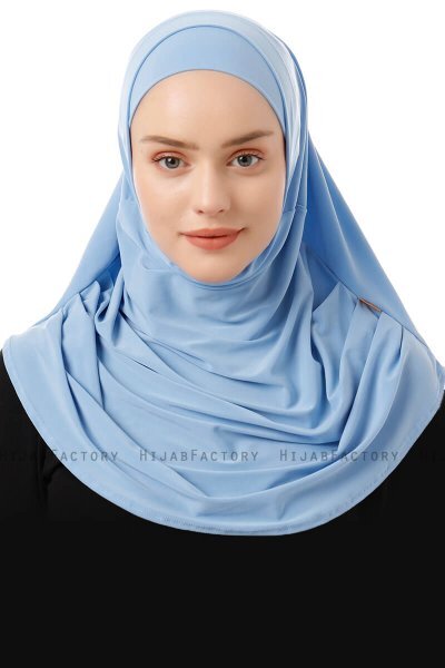 Esma - Light Blue Amira Hijab - Firdevs
