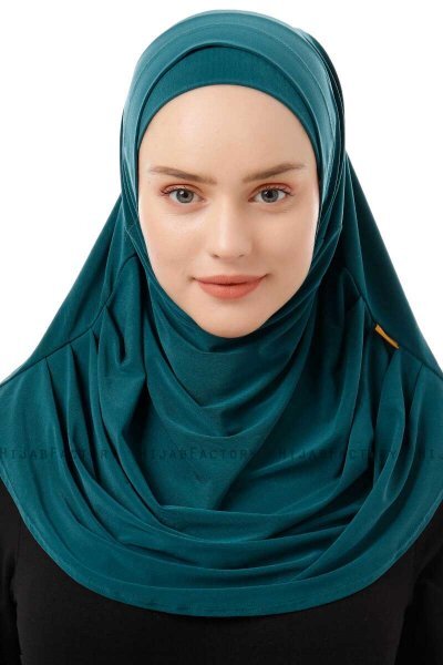 Esma - Dark Green Amira Hijab - Firdevs