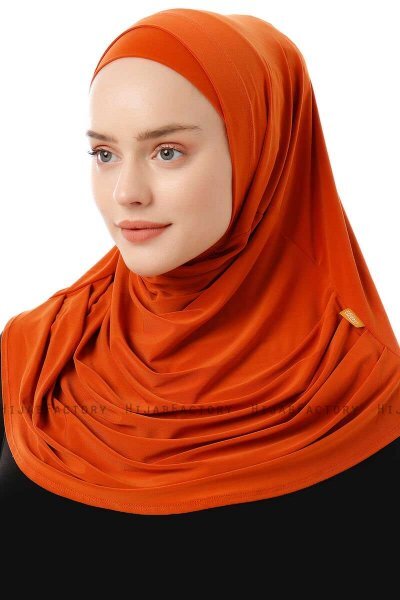 Esma - Orange Amira Hijab - Firdevs