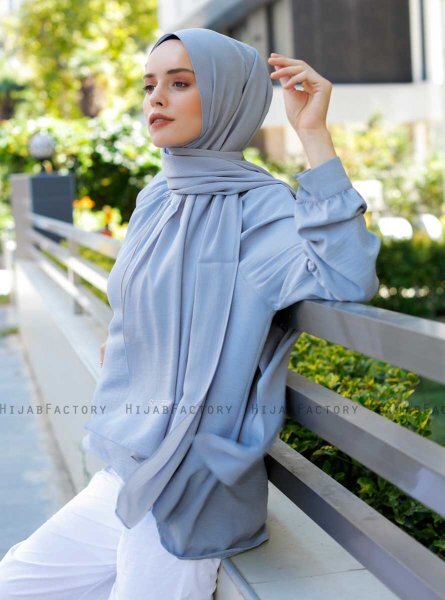 Emira - Light Grey Hijab - Sal Evi