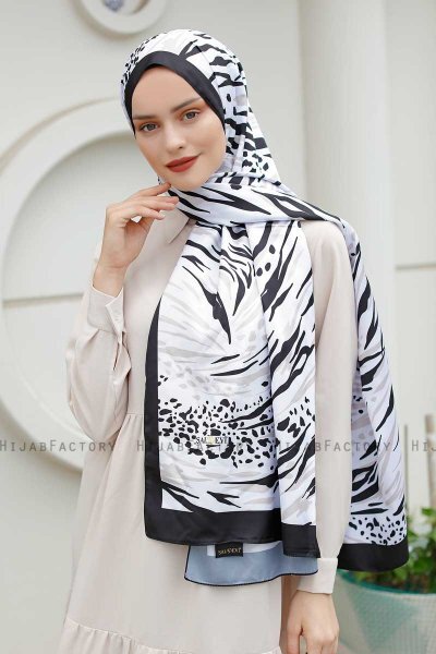 Whirlpool Patterned Twill Hijab - Sal Evi