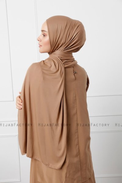 Sibel - Brown Jersey Hijab