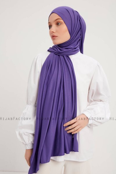 Sibel - Purple Jersey Hijab
