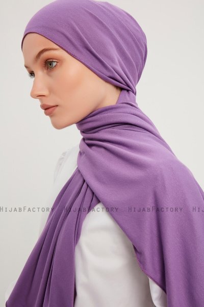 Sibel - Violet Jersey Hijab