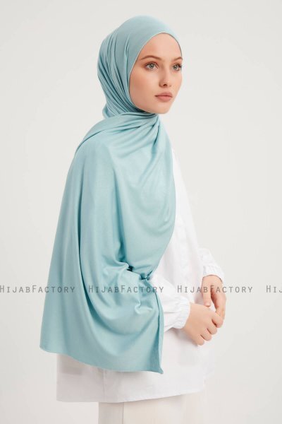 Sibel - Green Water Jersey Hijab