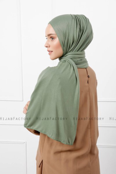 Sibel - Green Jersey Hijab