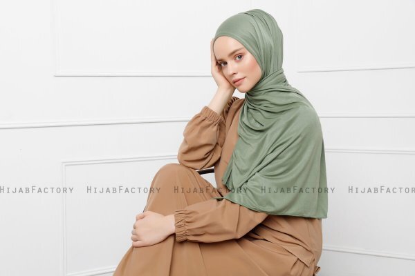 Sibel - Green Jersey Hijab