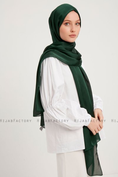 Berrak - Dark Green Janjanli Hijab