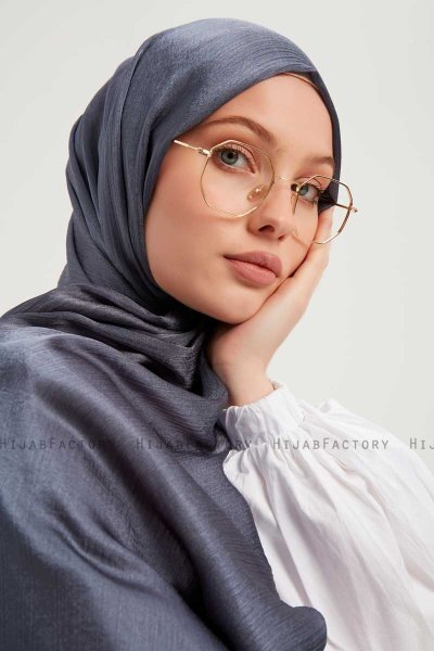 Berrak - Grey Janjanli Hijab