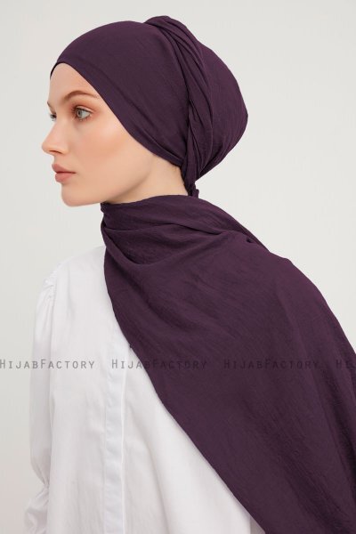 Afet - Dark Purple Comfort Hijab